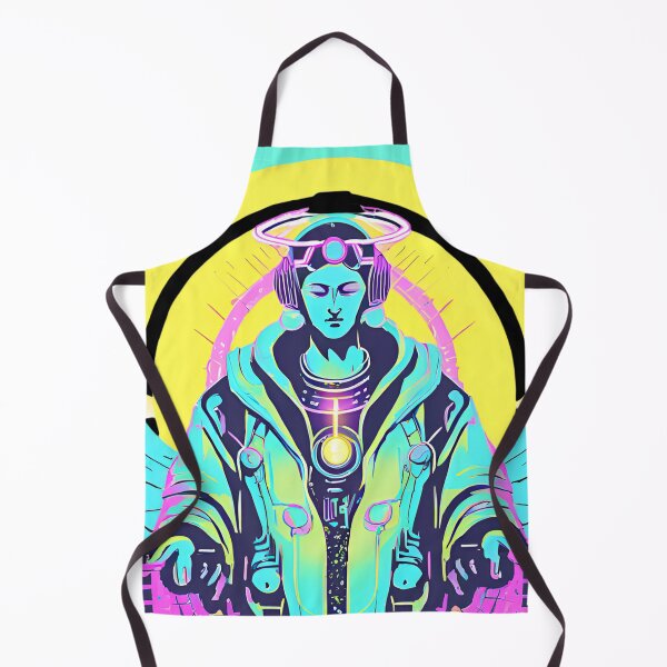 Item preview, Neon-Glowing Cyberpunk Angel T-Shirt - Futuristic Hip God with Electric Halo Art D45 designed and sold by pixelandcrafted.