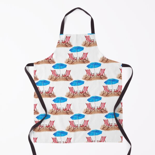 Item preview, Watercolour deck chairs Repeating Pattern designed and sold by CEB1700.