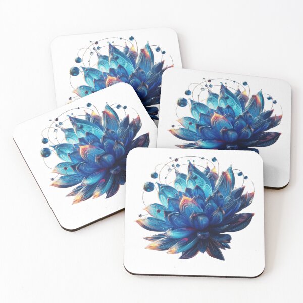 Item preview, Glass Blue Alien flower designed and sold by Expressions-Sel.