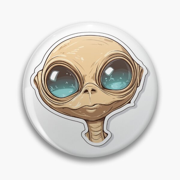 Item preview, Adorable, Wide-Eyed Alien with a Gentle Heart designed and sold by iartes.