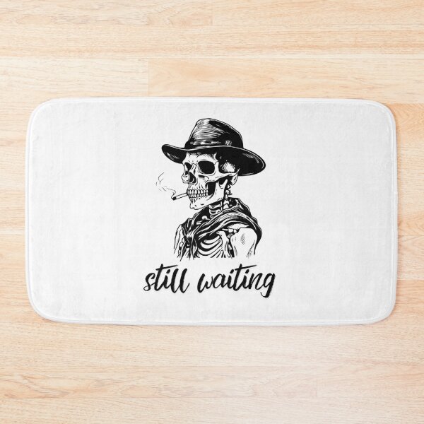 Item preview, Still Waiting Skeleton with Cigarette and Cowboy Hat designed and sold by tumbleweedphoto.