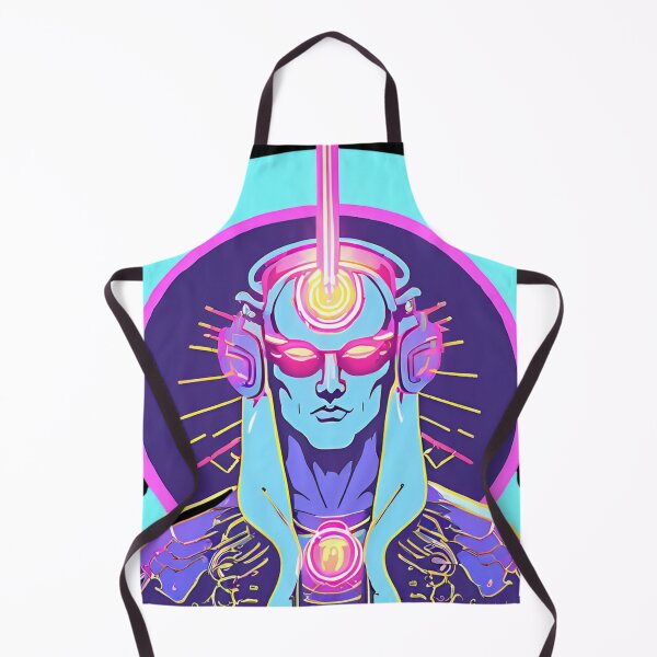 Item preview, Neon-Glowing Cyberpunk Angel T-Shirt - Futuristic Hip God with Electric Halo Art D47 designed and sold by pixelandcrafted.