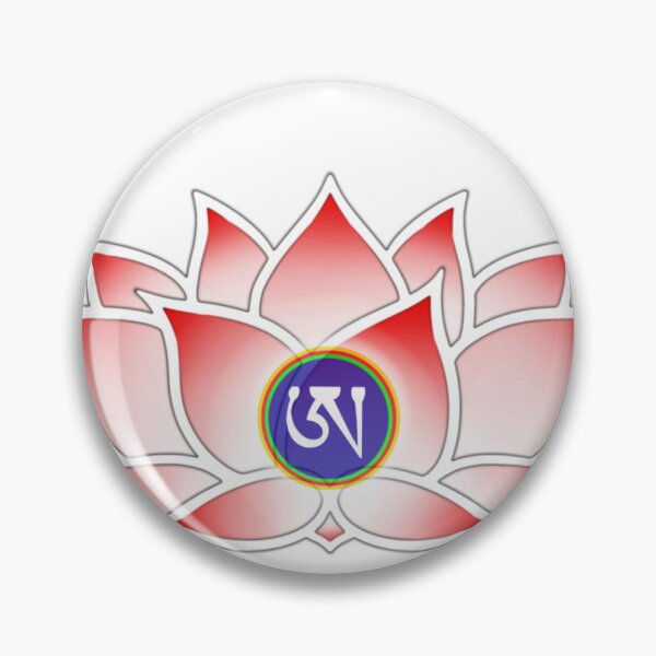 Item preview, Red Lotus, Dzogchen, Ah, Tibetan, Flower, Buddhist, Buddhism, White Background  designed and sold by MayGreenAbgrall.
