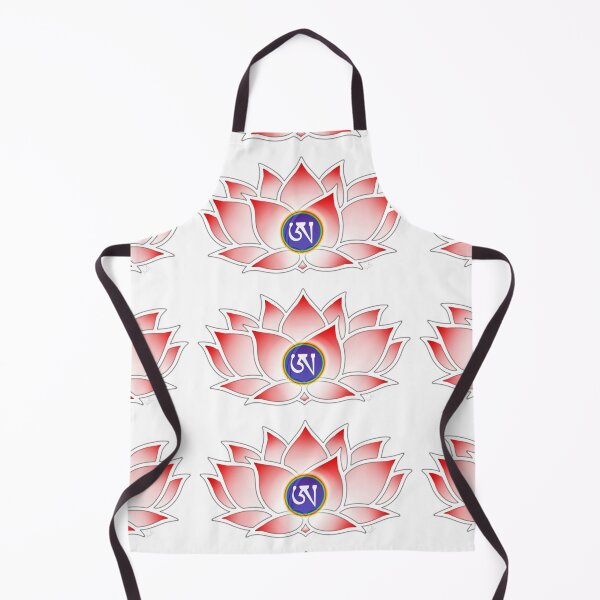 Item preview, Red Lotus, Dzogchen, Ah, Tibetan, Flower, Buddhist, Buddhism, White Background  designed and sold by MayGreenAbgrall.