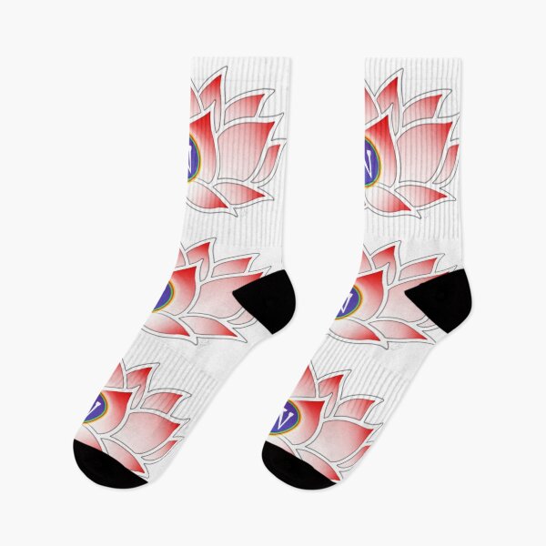 Item preview, Red Lotus, Dzogchen, Ah, Tibetan, Flower, Buddhist, Buddhism, White Background  designed and sold by MayGreenAbgrall.