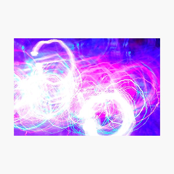 Neon Long Exposure Two Photographic Print
