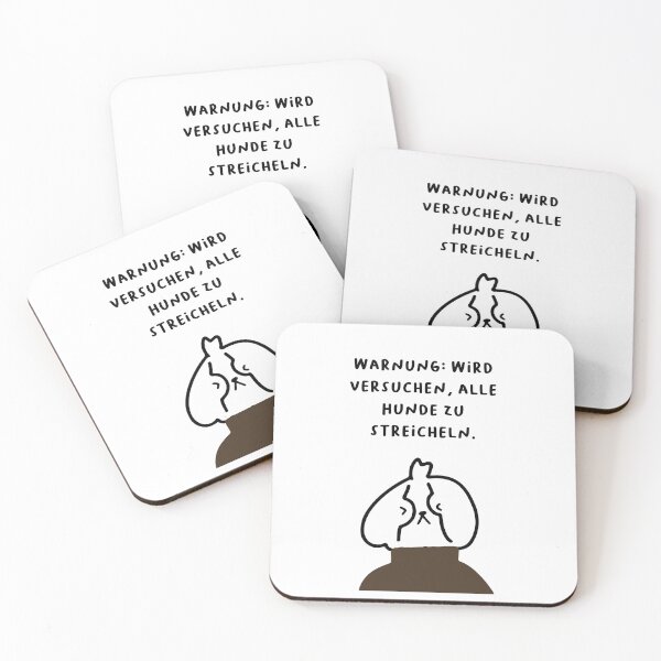 Item preview, Warnung: Wird versuchen, alle Hunde zu streicheln | Handwritten-style Font designed and sold by RM-Journey.