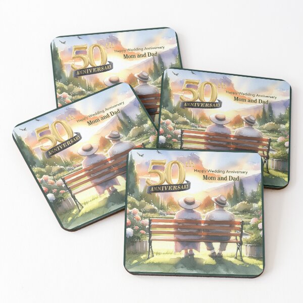 Item preview, Parents 50th Wedding Anniversary Gifts Mom and Dad  designed and sold by Heritage Hive Studio.