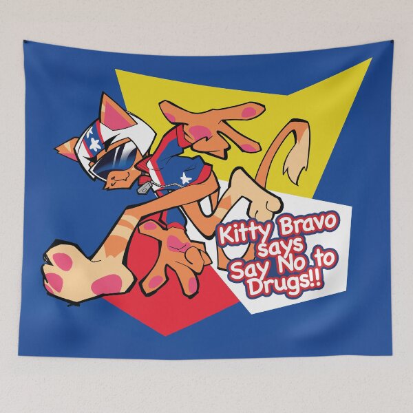 Item preview, Kitty Bravo says Say No to Drugs! designed and sold by spencespry.