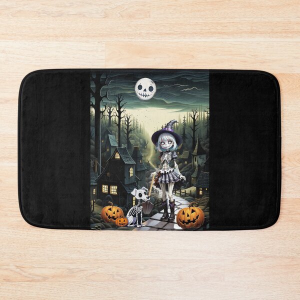 Item preview, SKELE GIRL AND HER PUP IN MOONLIGHT designed and sold by Tammera.