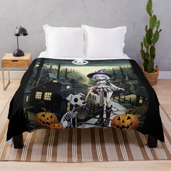 Item preview, SKELE GIRL AND HER PUP IN MOONLIGHT designed and sold by Tammera.