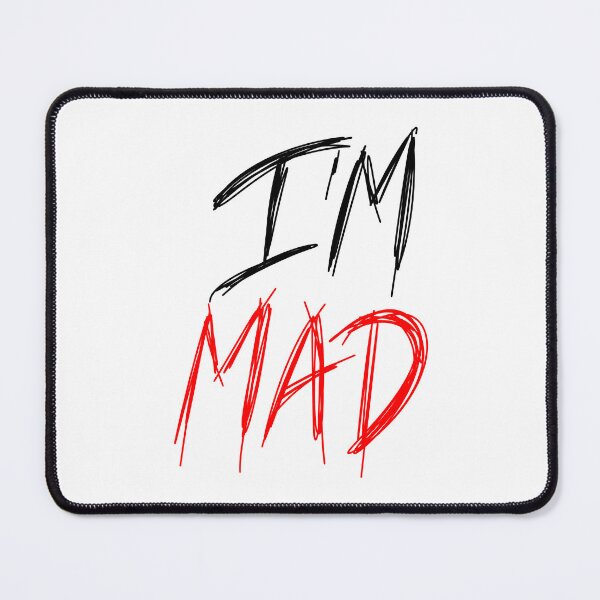 Item preview, I’m mad | Red and Black designed and sold by WarmlyArts.