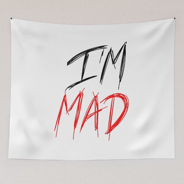 Item preview, I’m mad | Red and Black designed and sold by WarmlyArts.