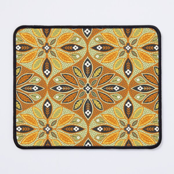 Item preview, Orange yellow bohemian tile print designed and sold by Inkworthy.