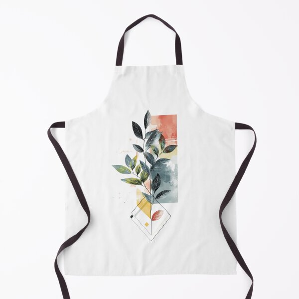 Item preview, Botanical Art with Abstract Geometric Shapes designed and sold by Fab-Haven.