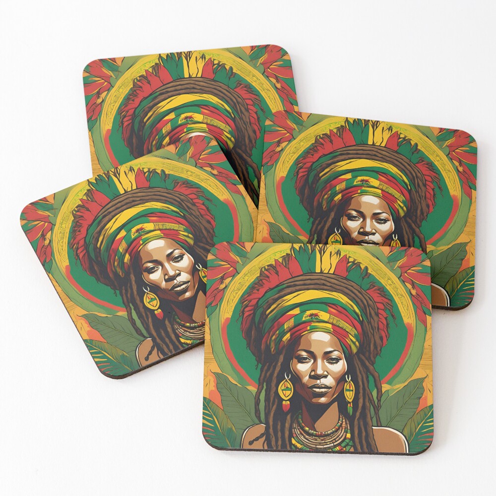 Item preview, Coasters (Set of 4) designed and sold by RasTafariDesign.