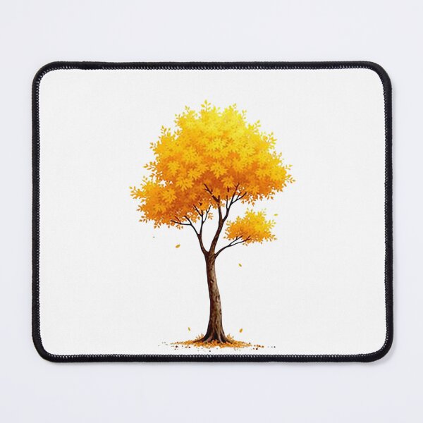 Item preview, Autumn Yellow Birch Tree #3 - @fluidwatercolor designed and sold by fluidwatercolor.