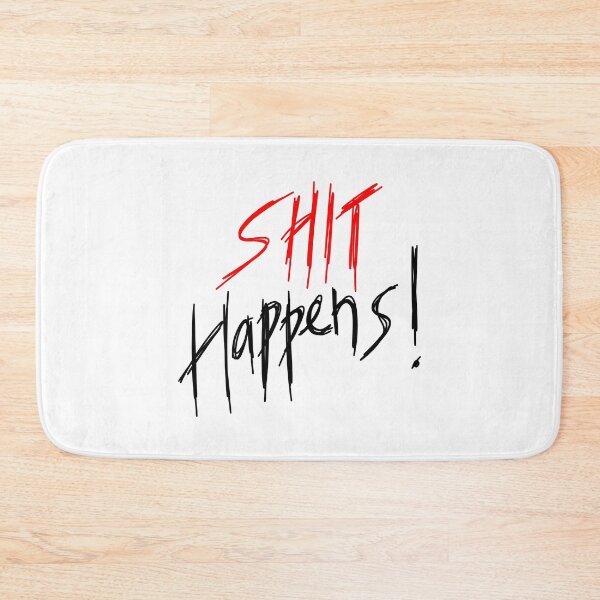 Item preview, Shit happens | Red and Black designed and sold by WarmlyArts.