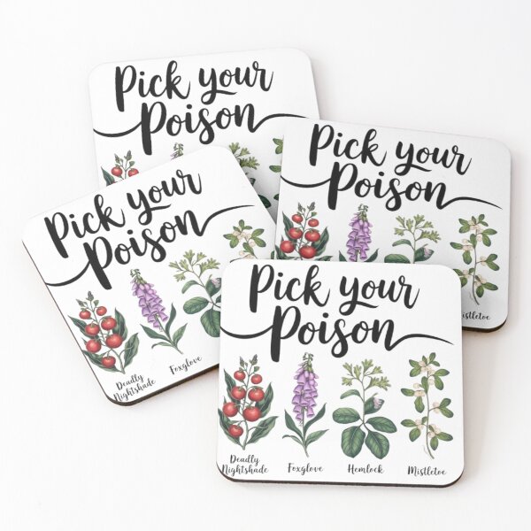 Item preview, Pick Your Poison - Botanical Deadly Plants Design designed and sold by GemBob Creations.
