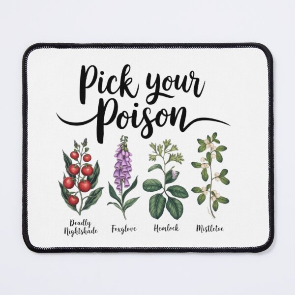 Item preview, Pick Your Poison - Botanical Deadly Plants Design designed and sold by GemBob Creations.