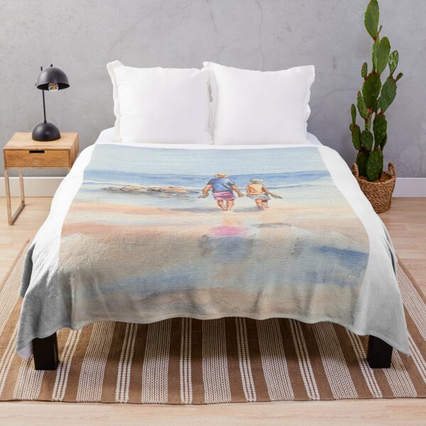 Item preview, Beach Watercolor | Sunny day at the shore | Long walks on the beach designed and sold by SMcmahonArt.