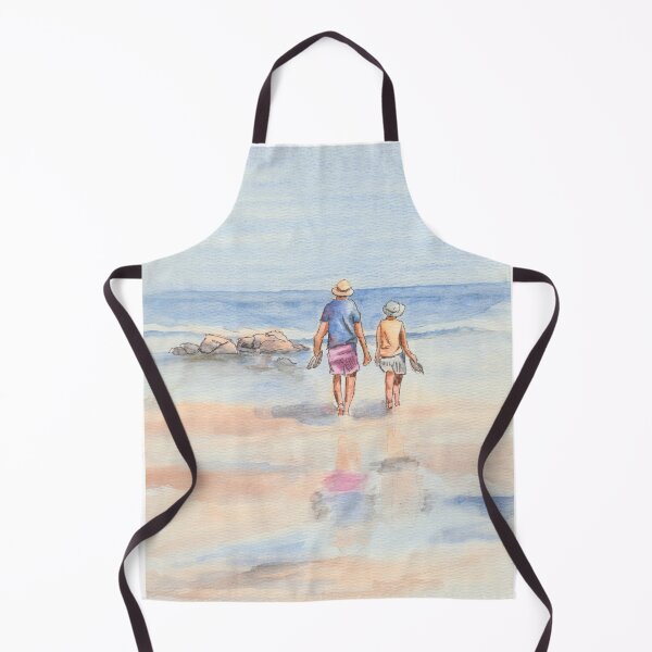 Item preview, Beach Watercolor | Sunny day at the shore | Long walks on the beach designed and sold by SMcmahonArt.