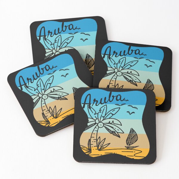 Item preview, Aruba I Beach Sea Surf Vacation Palms designed and sold by MooonTees.