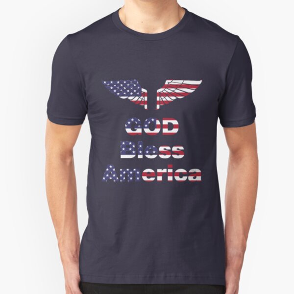 America Flag Shirt, 4th of July Independence Day Slim Fit T-Shirt