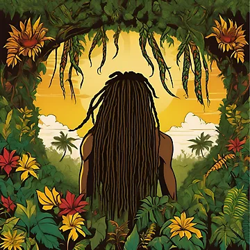 Artwork thumbnail, Nature and Roots Connection back by RasTafariDesign