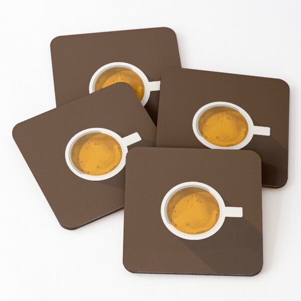 Item preview, Espresso Doppio Coffee Illustration designed and sold by archetype prints.