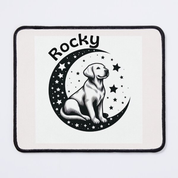 Item preview, Name of your pet dog Rocky designed and sold by chessnegocios.