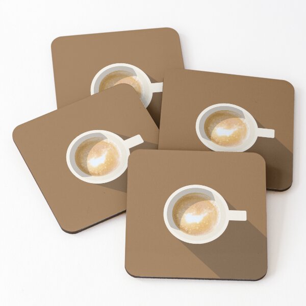 Item preview, Espresso Macchiato Coffee Illustration designed and sold by archetype prints.