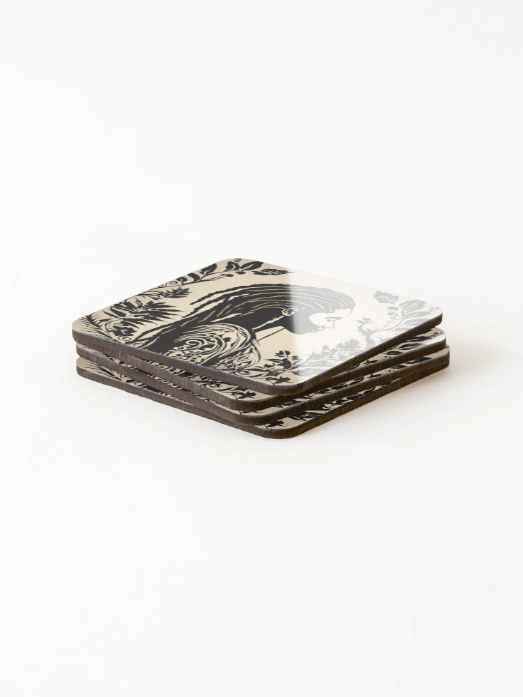 Thumbnail 4 of 5, Coasters (Set of 4), Nature and Roots Connection Young Ras designed and sold by RasTafariDesign.
