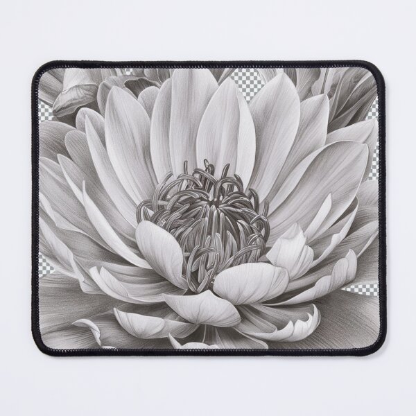 Item preview, "Rose in Graphite: Detailed Elegance" designed and sold by anahimar1418.