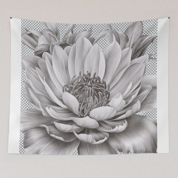 Item preview, "Rose in Graphite: Detailed Elegance" designed and sold by anahimar1418.