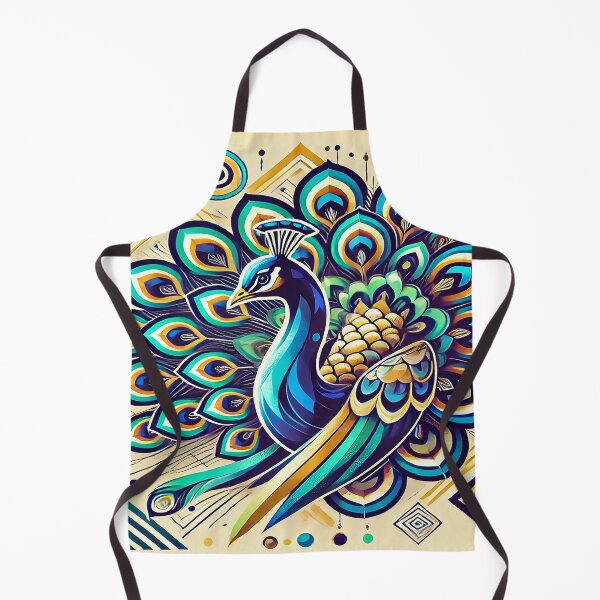 Item preview, Majestic Peacock in Vibrant Geometric Art designed and sold by FAONIM.
