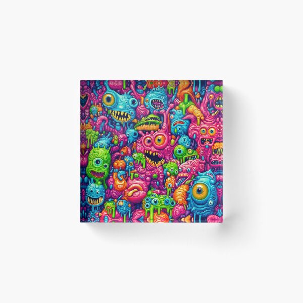Item preview, Vibrant and Wacky Monster Mash Extravaganza designed and sold by Vinson-MFG.