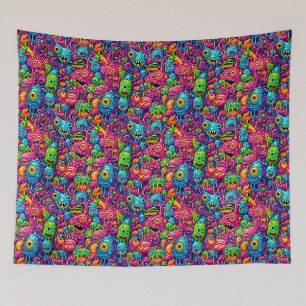 Item preview, Vibrant and Wacky Monster Mash Extravaganza designed and sold by Vinson-MFG.