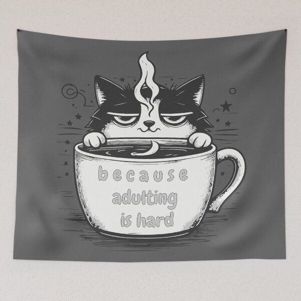 Item preview, coffe - cat designed and sold by Klaerika.