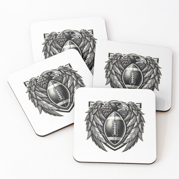 Item preview, Raven Shield Football Crest designed and sold by pixelpulsenyc.