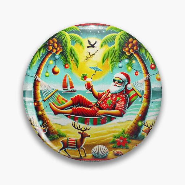 Item preview, Santa's Beach Getaway:  Ugly Christmas Sweater Design designed and sold by Sun Sand & Sea Art.