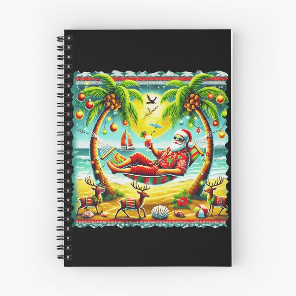 Item preview, Santa's Beach Getaway:  Ugly Christmas Sweater Design designed and sold by Sun Sand & Sea Art.