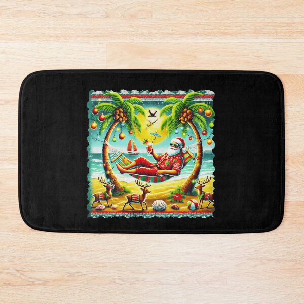 Item preview, Santa's Beach Getaway:  Ugly Christmas Sweater Design designed and sold by Sun Sand & Sea Art.