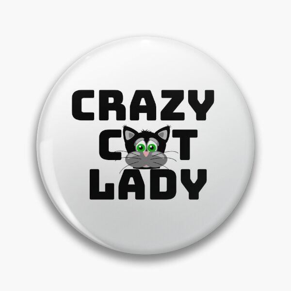 Item preview, Crazy Cat Lady - green eyed  cat designed and sold by KATKattalestv.