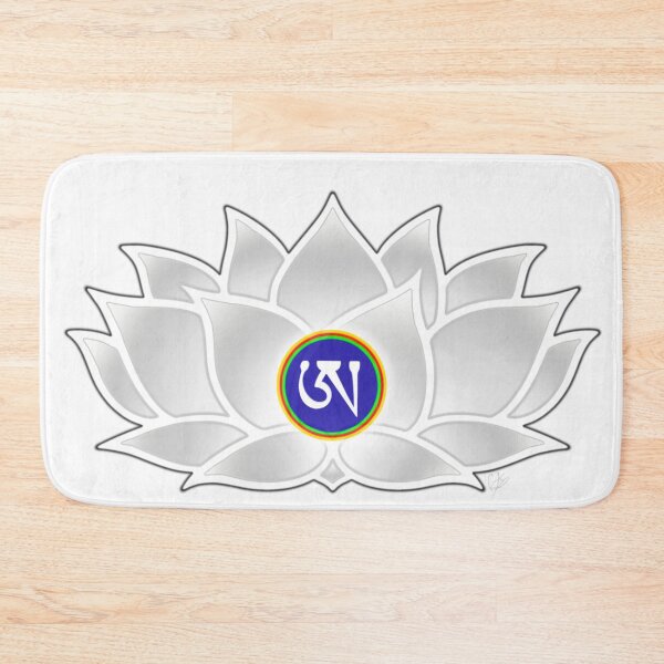 Item preview, White Lotus, Dzogchen, Ah, Tibetan, Flower, Buddhist, Buddhism, White Background  designed and sold by MayGreenAbgrall.