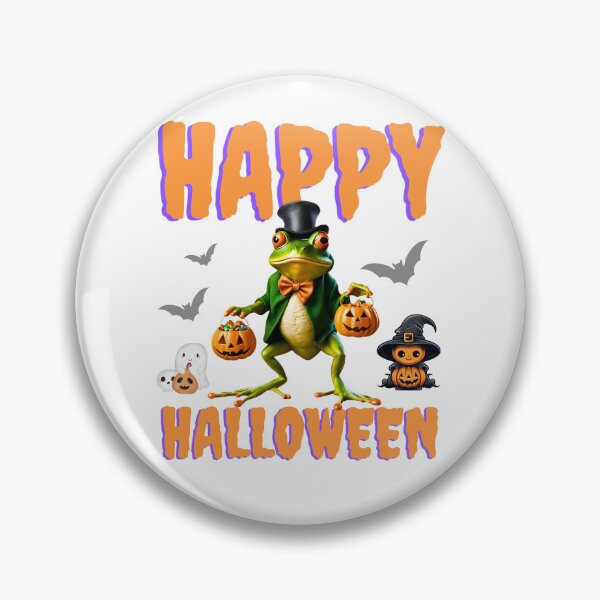 Item preview, Happy Halloween Frog Design – Perfect for Frog Lovers designed and sold by Fredster1966.
