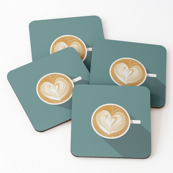 Item preview, Latte Coffee Illustration designed and sold by archetype prints.