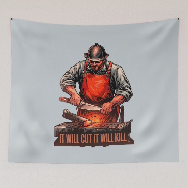 Item preview, It Will Cut It Will Kill Quote designed and sold by TheArtOfPat.