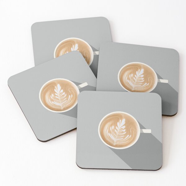 Item preview, Flat White Coffee Illustration designed and sold by archetype prints.