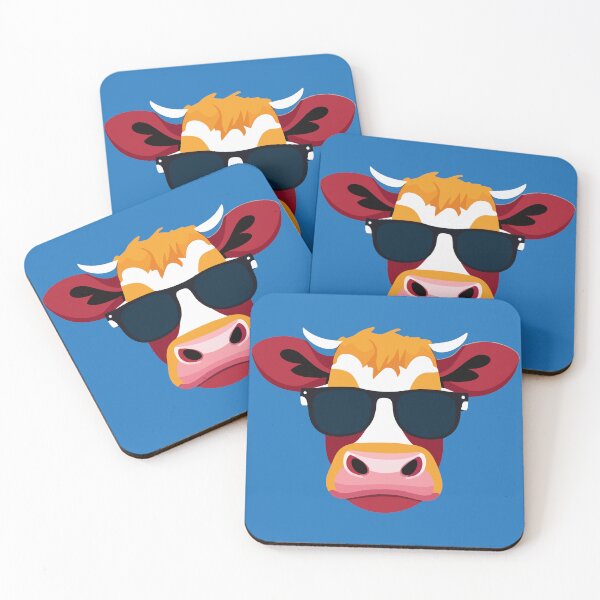 Item preview, Cow with glasses designed and sold by LivelyLoks.